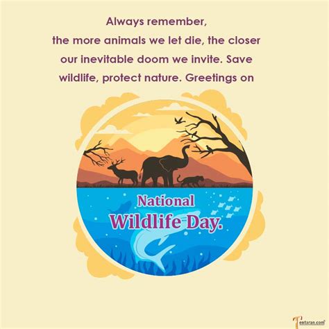 Slogan For National Wildlife Day 2024 - Edee Bettine