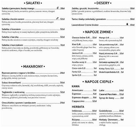 Menu at Vivian Restaurant - Magnolia, Wrocław