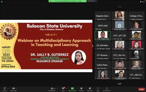 UPOU FEd Faculty Shares Expertise with BulSu and CvSU - University of ...