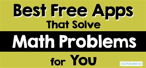 Best Free Apps That Solve Math Problems for You - Effortless Math: We Help Students Learn to ...