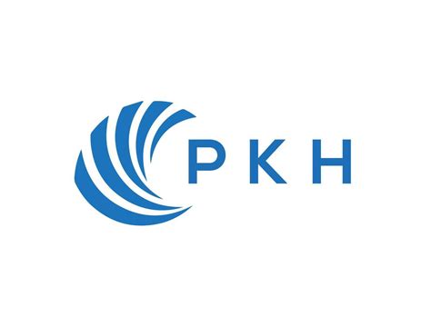 PKH letter logo design on white background. PKH creative circle letter logo concept. PKH letter ...