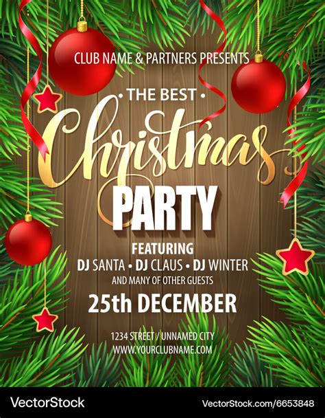 Christmas Party Poster Template