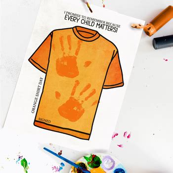 ORANGE SHIRT DAY KINDERGARTEN ACTIVITY, EVERY CHILD MATTERS DIY ...