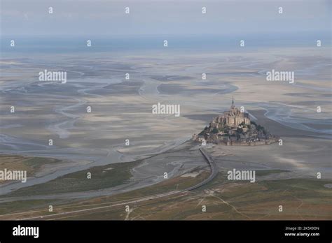 Aerial view of the Mont Saint Michel bay Stock Photo - Alamy