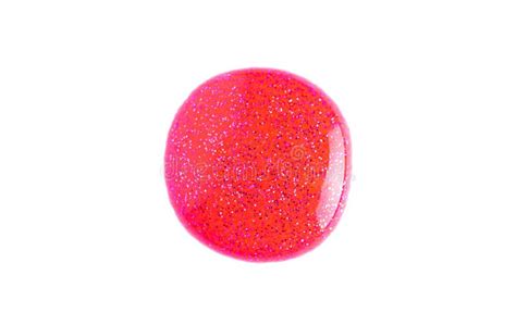 Deep Glitter Pink Swatch of Lip Gloss, Cosmetic Product or Paint, Macro. Swatches of Pink Lip ...