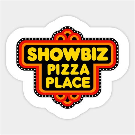 Showbiz Pizza Logo - Showbiz Pizza Place - Sticker | TeePublic