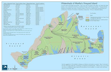 Marthas Vineyard Watershed Map - Martha039s Vineyard MA • mappery