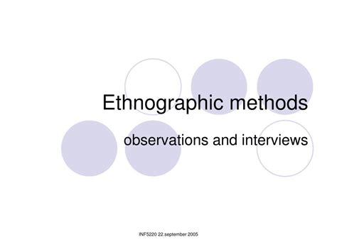 PPT - Ethnographic methods PowerPoint Presentation, free download - ID ...