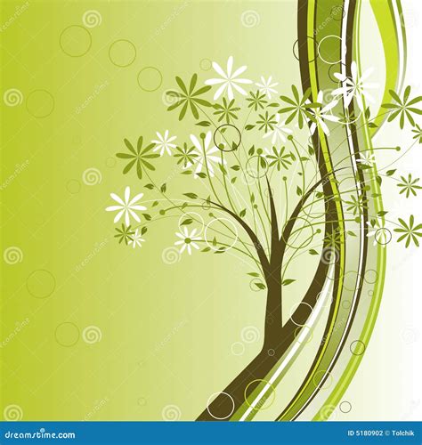 Tree background, vector stock vector. Illustration of branches - 5180902