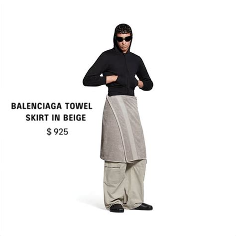 IKEA Expertly Trolls Balenciaga For Their "Towel Skirt" That Costs $925