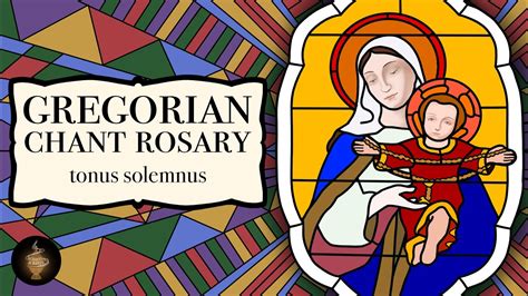 Gregorian Chant Rosary, Tonus Solemnis - YouTube