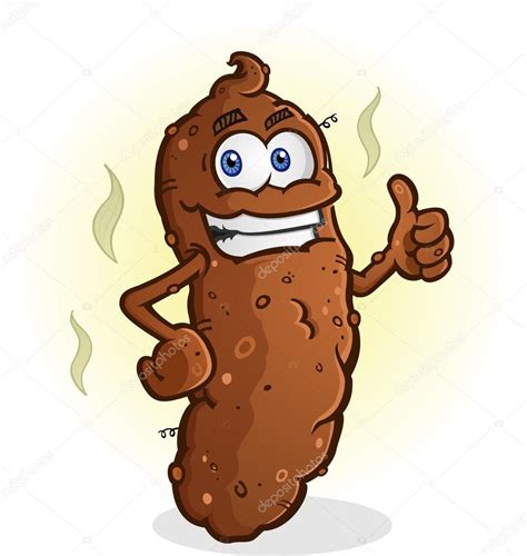 Poop Thumbs Up Cartoon Character — Stock Vector © aoshlick #65749765