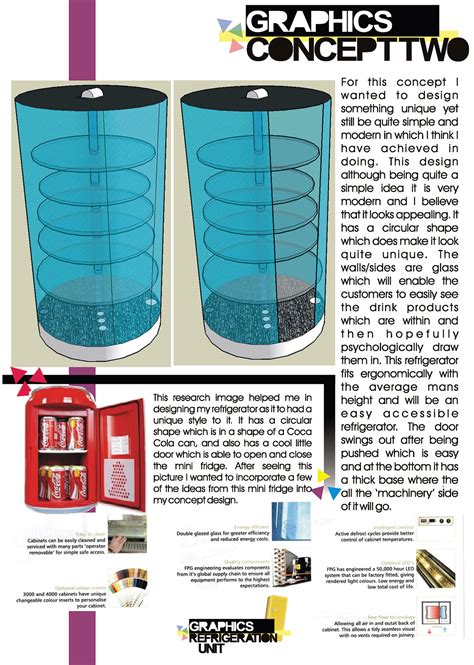 Designing a refrigerator unit on Behance