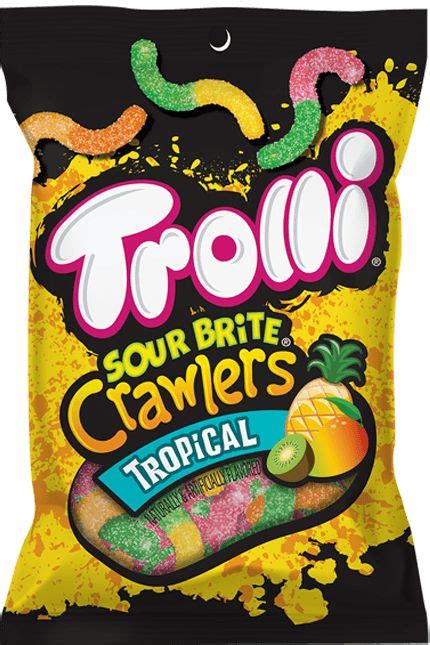 Tropical Sour Gummy Worms | Trolli | Sour gummy worms, Gummy worms, Gummies