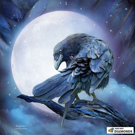 Raven Moon | Raven art, Moon art, Crow art