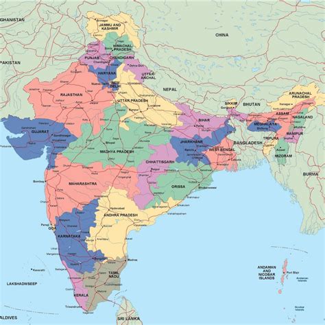 Political Map Of India Indian Political Map Whatsanswer In 2021 | Images and Photos finder