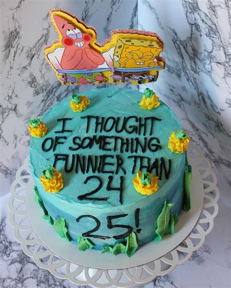 90+ Spongebob 25 Cake