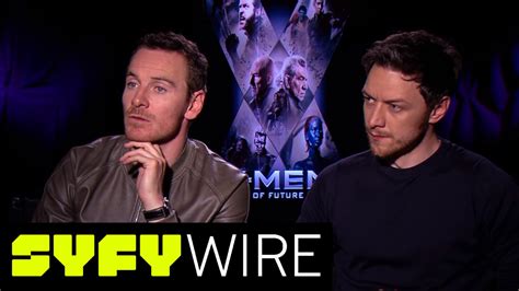 Michael Fassbender & James McAvoy - Celebrity Interviews | SYFY WIRE ...