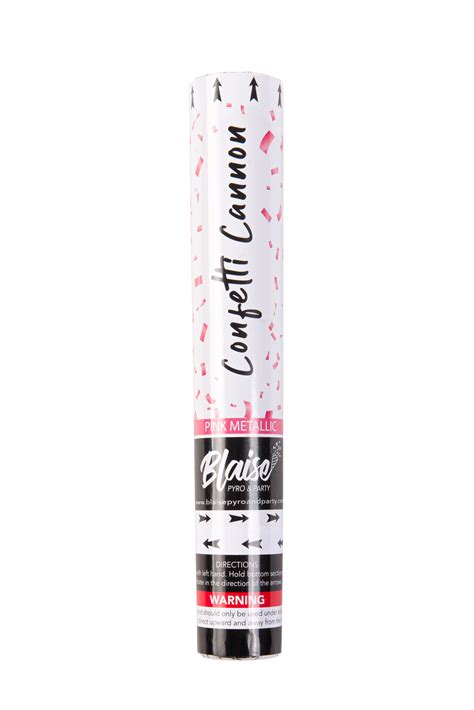 Party Poppers | Pink Confetti Poppers Metallic