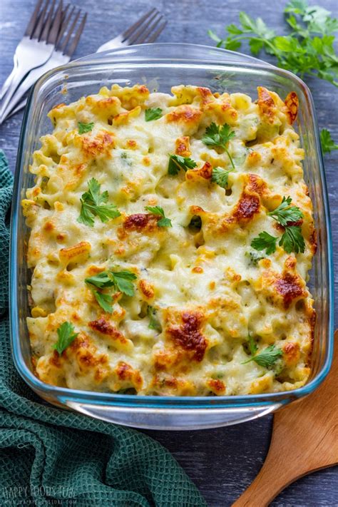 Creamy Tuna Pasta Bake Recipe - Happy Foods Tube