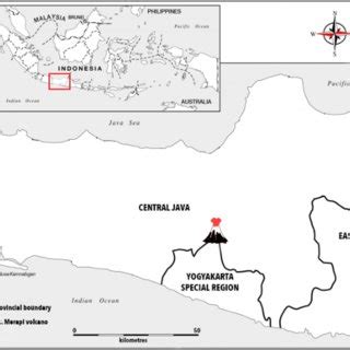 Location of Mt. Merapi Volcano | Download Scientific Diagram