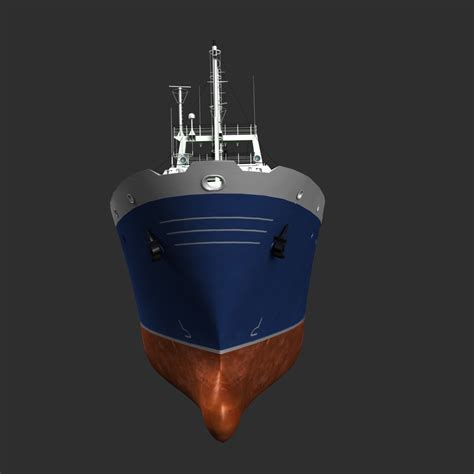 stern trawler 3d model