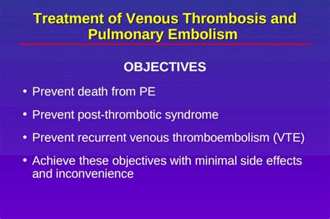 (PPT) Treatment of Venous Thrombosis and Pulmonary Embolism.ppt - DOKUMEN.TIPS