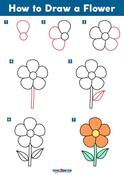 How to Draw a Flower - Cool2bKids