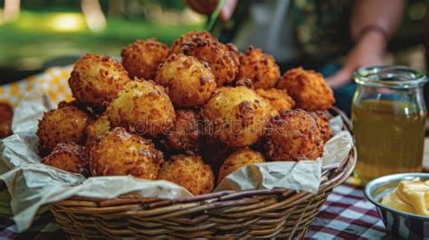 Golden-Brown Southern Hush Puppies with Honey Butter for Juneteenth ...