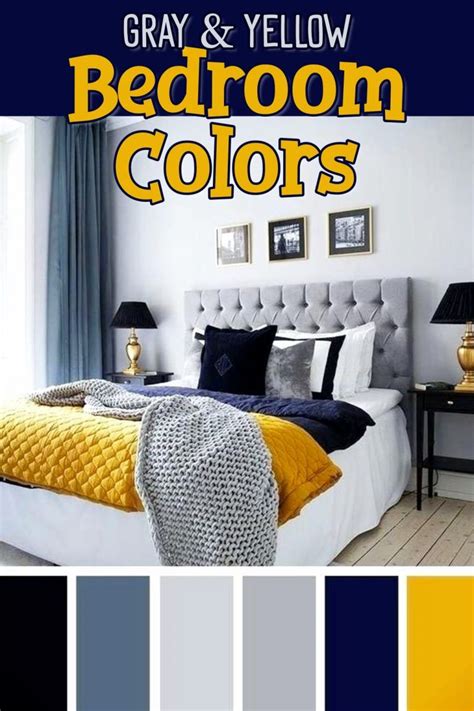 Yellow and Grey Bedroom Ideas-Bedding, Decor, Accents & More | Yellow bedroom decor, Yellow gray ...