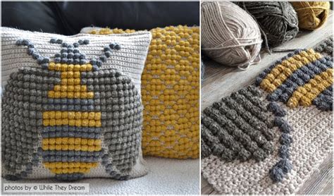 Crochet Bumble Bee Pillow Pattern - Simple Crochet Ideas