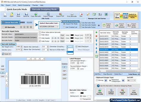 Barcode Label Maker Software - Retail Business Industry asset tracking labels maker stock barcode