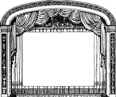 Curtain clipart stage, Curtain stage Transparent FREE for download on ...