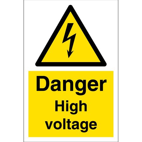 Danger High Voltage Signs - from Key Signs UK