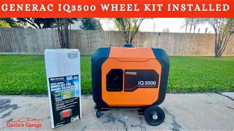 Wheel Kit installed on the Generac IQ3500 (Generator Review) - YouTube