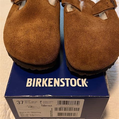 Birkenstock Boston Shearling Suede leather Color:... - Depop