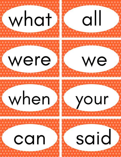 Free Printable Sight Words Flash Cards | It's a Mother Thing