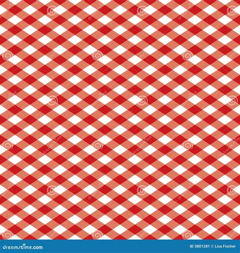 Checkered Pattern_Red and White Stock Vector - Illustration of element, table: 3801281