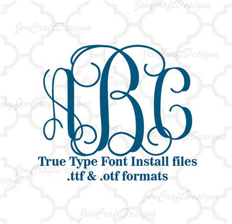 Free Vine Monogram Font Download | NAR Media Kit