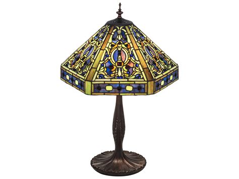 Meyda Tiffany Elizabethan Bronze Table Lamp | MY31117