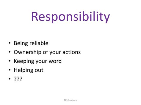 PPT - Responsibility PowerPoint Presentation, free download - ID:6505456