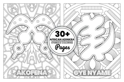 Download African Adinkra Symbols Coloring Page Adinkr - vrogue.co