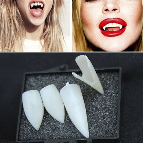 Aliexpress.com : Buy 4Pcs Plastic Horrific Vampire Teeth Halloween Party Dentures Props Vampire ...