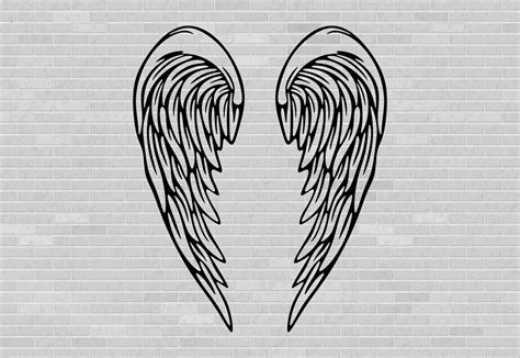 Open Angel Wings Svg