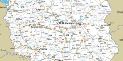 Poland road map - Poland map road (Eastern Europe - Europe)