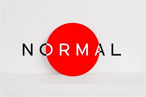 Sans-Serif Font / NORMAL - Minimal Typeface / 5 weights (ExtraLight, Light, Regular, Bold ...