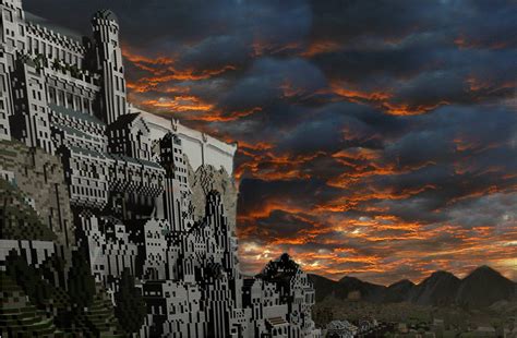 Another pic of Minas Tirith, Minecraft Middle-earth. : r/ImaginaryMiddleEarth