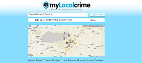 Crime Maps Around the World: Fayetteville North Carolina Crime Map