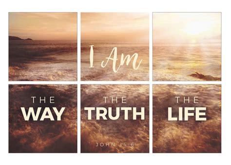 Mod I Am Way Truth Life Canvas Print - Church Wall Art - Outreach Marketing