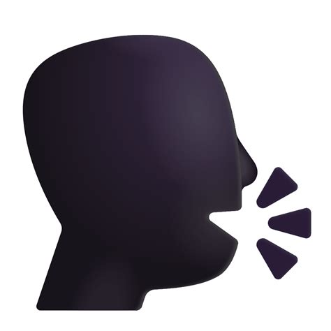 Speaking Head 3d Icon | FluentUI Emoji 3D Iconpack | Microsoft